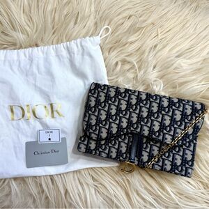 Christian Dior Envelope Saddle Crossbody Pouch Bag